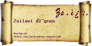 Zsilavi Ágnes névjegykártya